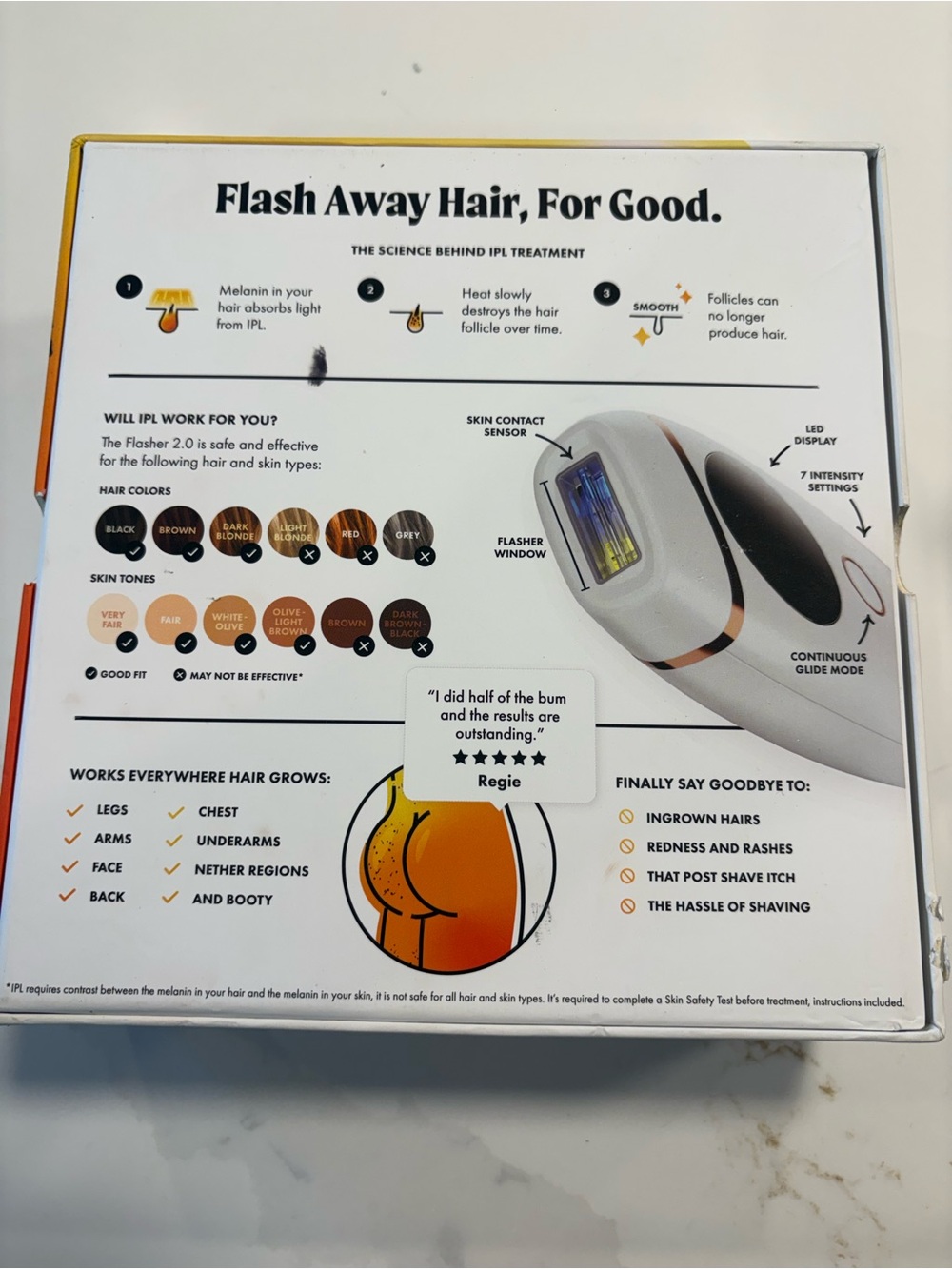 The Flasher 2.0 IPL Hair Removal Device - White - Picture 2 of 3